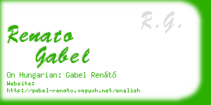 renato gabel business card
